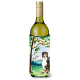 Caroline'S Treasures Tree Bernese Mountain Dog Wine Bottle Hugger Cold-Beverage-Koozies, 750 Ml, Multicolor