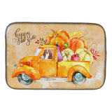 Caroline'S Treasures Ck2606Ddm Fall Harvest Basset Hound Dish-Drying-Mats, 14X21, Multicolor