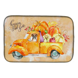 Caroline'S Treasures Ck2612Ddm Fall Harvest Boxer Dish-Drying-Mats, 14X21, Multicolor