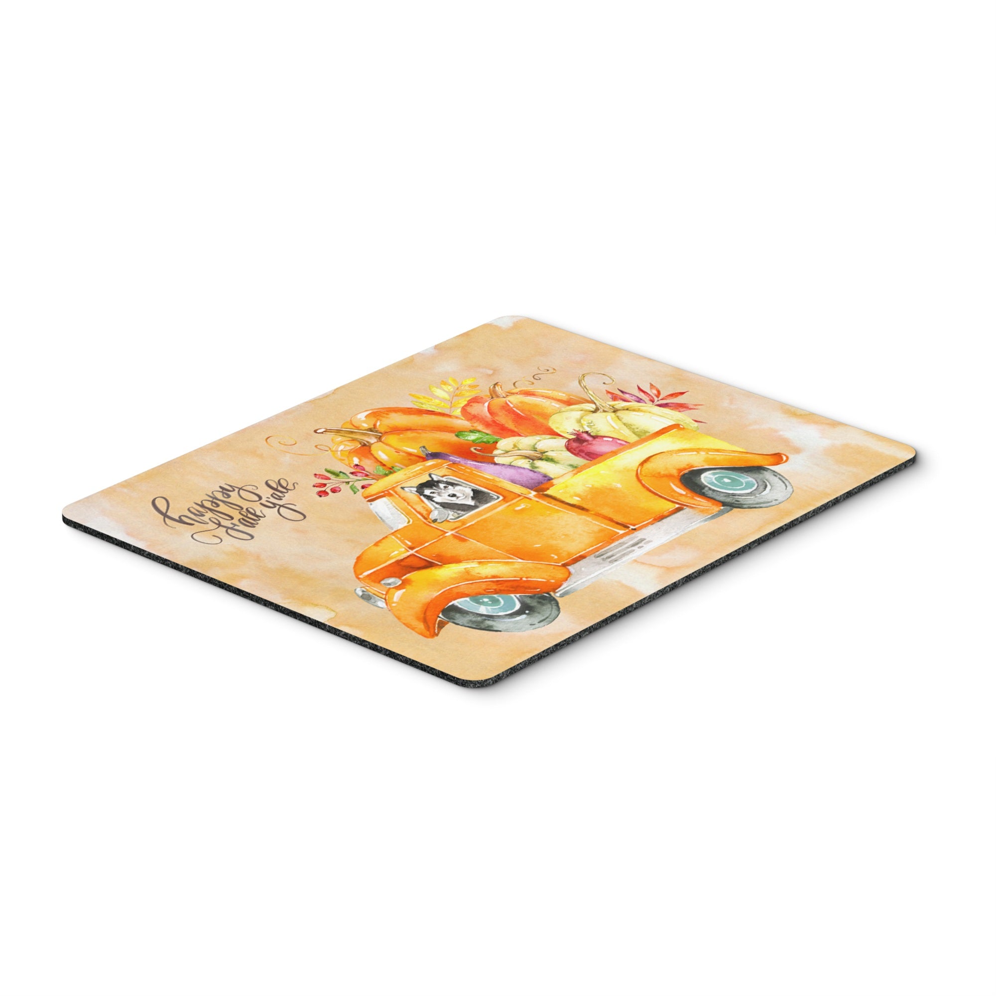 Fall Harvest Alaskan Malamute Mouse Pad, Hot Pad Or Trivet