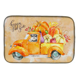 Caroline'S Treasures Ck2627Ddm Fall Harvest Schnauzer Dish-Drying-Mats, 14X21, Multicolor