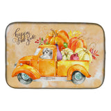 Caroline'S Treasures Ck2635Ddm Fall Harvest Shih Tzu Puppy Cut Dish-Drying-Mats, 14X21, Multicolor