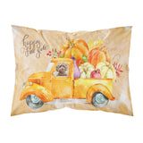 Fall Harvest Brown Cockapoo Fabric Standard Pillowcase