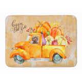 Caroline'S Treasures Fall Harvest Brown Cockapoo Machine Washable Memory Foam Mat Doormats, Multicolor