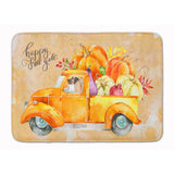 Caroline'S Treasures Fall Harvest Dane Machine Washable Memory Foam Mat Doormats, Multicolor