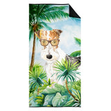 Caroline'S Treasures Ck2991Twl3060 Fox Terrier Premium Beach-Towels, Multicolor