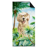 Caroline'S Treasures Ck3014Twl3060 Golden Retriever Premium Beach-Towels, Multicolor