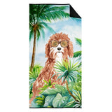Caroline'S Treasures Ck3017Twl3060 Cavapoo Premium Beach-Towels, Multicolor