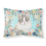 Caroline'S Treasures Siberian Spring Flowers Fabric Standard Pillowcases, Multicolor