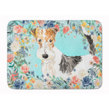Caroline'S Treasures Fox Terrier Machine Washable Memory Foam Mat Doormats, Multicolor