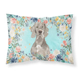 Caroline'S Treasures Weimaraner Fabric Standard Pillowcases, Multicolor