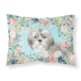 Caroline'S Treasures Shih Tzu Puppy Fabric Standard Pillowcases, Multicolor