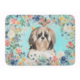 Caroline'S Treasures Shih Tzu Machine Washable Memory Foam Mat Doormats, Multicolor