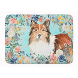 Caroline'S Treasures Sheltie Machine Washable Memory Foam Mat Doormats, Multicolor