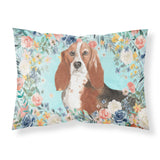 Caroline'S Treasures Basset Hound Fabric Standard Pillowcases, Multicolor