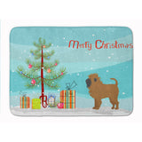 Caroline'S Treasures Tan Affenpinscher Christmas Tree Machine Washable Memory Foam Mat Doormats, Multicolor