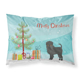 Caroline'S Treasures Affenpinscher Christmas Tree Fabric Standard Pillowcases, Multicolor