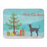 Caroline'S Treasures Argentine Pila Dog Christmas Tree Machine Washable Memory Foam Mat Doormats, Multicolor