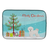 Caroline'S Treasures Ck3445Ddm Bichon Fris Christmas Tree Dish-Drying-Mats, 14 X 21, Multicolor
