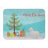 Caroline'S Treasures Cyprus Poodle Christmas Tree Machine Washable Memory Foam Mat Doormats, Multicolor