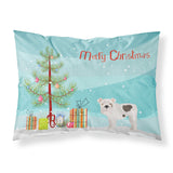 Caroline'S Treasures, English Bulldog Christmas Tree Fabric Standard Pillowcases, Multicolor