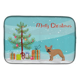 Caroline'S Treasures Ck3455Ddm French Bulldog Christmas Tree Dish-Drying-Mats, 14 X 21, Multicolor