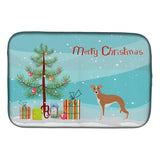 Caroline'S Treasures Ck3460Ddm Italian Greyhound Christmas Tree Dish-Drying-Mats, 14 X 21, Multicolor