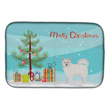 Caroline'S Treasures Ck3461Ddm Italian Spitz Christmas Tree Dish-Drying-Mats, 14 X 21, Multicolor