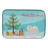 Caroline'S Treasures Ck3463Ddm Japanese Spitz Christmas Tree Dish-Drying-Mats, 14 X 21, Multicolor
