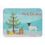 Caroline'S Treasures Japanese Terrier Christmas Tree Machine Washable Memory Foam Mat Doormats, Multicolor