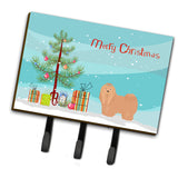Caroline'S Treasures Tan Lhasa Apso Christmas Tree Leash Or Key Holder Hooks, Multicolor