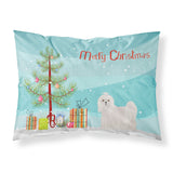 Caroline'S Treasures Maltese Christmas Tree Fabric Standard Pillowcases, Multicolor
