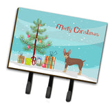 Caroline'S Treasures Miniature Fox Terrier Christmas Tree Leash Or Key Holder Hooks, Multicolor