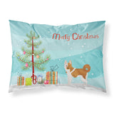 Caroline'S Treasures Nordic Spitz Christmas Tree Fabric Standard Pillowcases, Multicolor