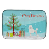 Caroline'S Treasures Ck3478Ddm Miniature Poodle Christmas Tree Dish-Drying-Mats, 14 X 21, Multicolor