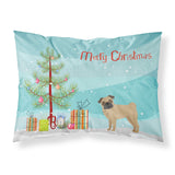 Caroline'S Treasures Pug Christmas Tree Fabric Standard Pillowcases, Multicolor