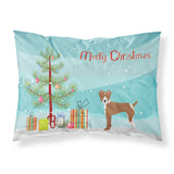 Caroline'S Treasures Rat Terrier Christmas Tree Fabric Standard Pillowcases, Multicolor