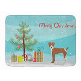 Caroline'S Treasures Rat Terrier Christmas Tree Machine Washable Memory Foam Mat Doormats, Multicolor