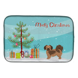 Caroline'S Treasures Ck3488Ddm Tibetan Spaniel Christmas Tree Dish-Drying-Mats, 14 X 21, Multicolor