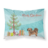 Caroline'S Treasures Tibetan Spaniel Christmas Tree Fabric Standard Pillowcases, Multicolor