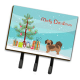 Caroline'S Treasures Tibetan Spaniel Christmas Tree Leash Or Key Holder Hooks, Multicolor