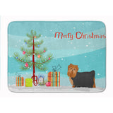 Caroline'S Treasures Yorkshire Terrier Christmas Tree Machine Washable Memory Foam Mat Doormats, Multicolor