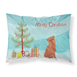 Caroline'S Treasures Brussels Griffon Christmas Tree Fabric Standard Pillowcases, Multicolor