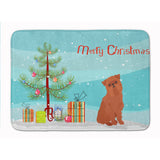 Caroline'S Treasures Brussels Griffon Christmas Tree Machine Washable Memory Foam Mat Doormats, Multicolor