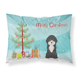 Caroline'S Treasures Black And White Cyprus Poodle Christmas Tree Fabric Standard Pillowcases, Multicolor