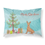 Caroline'S Treasures Miniature Pinscher Christmas Tree Fabric Standard Pillowcases, Multicolor