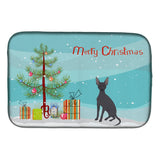 Caroline'S Treasures Ck3507Ddm Peruvian Hairless Dog Christmas Tree Dish-Drying-Mats, 14 X 21, Multicolor