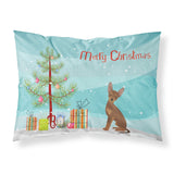 Caroline'S Treasures Brown Prague Ratter Christmas Tree Fabric Standard Pillowcases, Multicolor