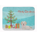 Caroline'S Treasures Small Greek Domestic Dog Kokoni #2 Christmas Tree Machine Washable Memory Foam Mat Doormats, Multicolor