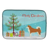 Caroline'S Treasures Ck3512Ddm Akita Christmas Tree Dish-Drying-Mats, 14 X 21, Multicolor